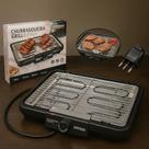 Churrasqueira Elétrica Grill Portátil Sem Fumaça 2000w 127v - Preto