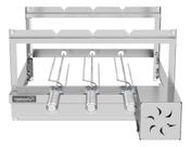 Churrasqueira fastgrill c/ kit motor 3 espeto - fast gourmet