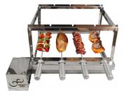 Churrasqueira Gira Grill 4 Espeto Inox Giratoria
