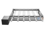 Churrasqueira Gira Grill Baixo 6 Espetos Inox Giratorio Motor Weg