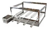 Churrasqueira Gira Grill Giratória Inox 5 Espetos Churrasqueira Gira Grill Giratória Inox 5 Espetos