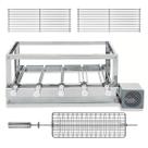 Churrasqueira Gira Grill Inox, 5 Espetos Giratórios, 2 Grelhas Modulares, 1 Grelha Giratória
