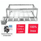Churrasqueira Giragrill 6 Espetos Inox Motor Esquerdo Weg Bivolt