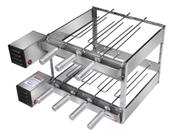 Churrasqueira Giratória Grill Dupla 7 Espetos Inox Bivolt 2 Motor Weg Churrasqueira Giratória Grill Dupla 7 Espetos Inox Bivolt 2 Motor Weg