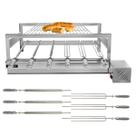 Churrasqueira Giratória Grill Inox Gira Soft Grill 6 Espetos + Grelha Modular Lado Direito