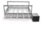 Churrasqueira Giratória Inox Grill 5 Espetos Rotativa Gira Bivolt Motor WEG Lado Direito - PRATIC +B