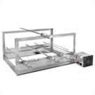 Churrasqueira Giratoria Inox Premium Ag + Kit 5 Espetos Churrasqueira Giratoria Inox Premium Ag + Kit 5 Espetos