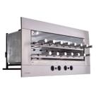 Churrasqueira Gourmet a Gás 15 Espetos Rotativos Sem Fumaça Age Titan