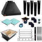 Churrasqueira Gourmet Makeer Preta 5 S. Fundo C/curva 2353 M
