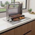Churrasqueira Grill a Gás de Embutir com Tampa Magnus GLP Titan