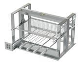 Churrasqueira Grill Elevatória Gourmet Inox 5 Espetos Uruguaia