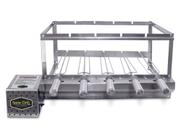 Churrasqueira Grill Giratória Inox, Com 5 Espetos Que Gira BIVOLT