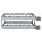 Churrasqueira Grill Rotativa DUPLA ESPECIAL Inox - 15 Espetos Giratórios