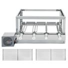 Churrasqueira Grill Rotativa The Grill Inox - 4 Espetos Giratórios + 2 Grelhas Modulares
