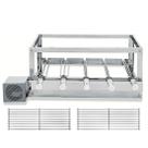 Churrasqueira Grill Rotativa The Grill Inox - 5 Espetos Giratórios + 2 Grelhas Modulares Churrasqueira Grill Rotativa The Grill Inox - 5 Espetos Giratórios + 2 Grelhas Modulares