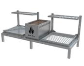 Churrasqueira Hotbox Parrilla Dupla Para Alvenaria 118X45cm
