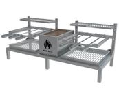 Churrasqueira Hotbox Parrilla Uruguaia Com Espetos Para Alvenaria 118X45cm