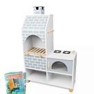 Churrasqueira Infantil de Madeira Kit Livro Educativo