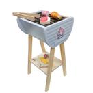 Churrasqueira Infantil NewArt Toys Comidinhas Madeira Atóxica +3 Anos Faz de Conta
