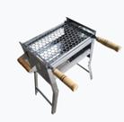 Churrasqueira Inox 25CM X 35CM Pés Retráteis