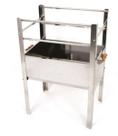 Churrasqueira Inox Aberta Pés Desmontável Grande GG 57x80x120cm Churrasqueira Inox Aberta Pés Desmontável Grande GG 57x80x120cm