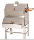 Churrasqueira Inox Com Tampa Bafo Média Sem Fumaça PÉS 35 CM Churrasqueira Inox Com Tampa Bafo Média Sem Fumaça PÉS 35 CM