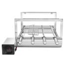 Churrasqueira Inox Giratoria Robust + 4un Espetos 1un Grelha