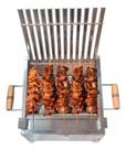 Churrasqueira Inox Mini Parrilla Com Tijolo Reflatario