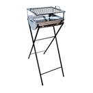 Churrasqueira Master Aço Inox Grelha E Suporte 92x36x30cm Churrasqueira Master Aço Inox Grelha E Suporte 92x36x30cm