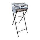 Churrasqueira Master Aço Inox Grelha e Suporte 92x36x30cm Churrasqueira Master Aço Inox Grelha e Suporte 92x36x30cm