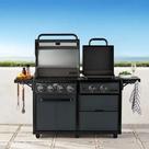 Churrasqueira Movel Dupla Gas E Chapa Grill 6 Bocas Preto Churrasqueira Movel Dupla Gas E Chapa Grill 6 Bocas Preto