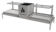 Churrasqueira Parrilla Dupla Para Alvenaria 108X34 com Firebox + 2 Grelhas Argentinas