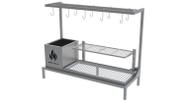 Churrasqueira Parrilla em INOX com Firebox e Grelha Uruguaia + KIT TENDAL 89x34cm