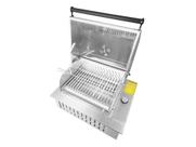 Churrasqueira parrilla inox embutir a gás gourmet