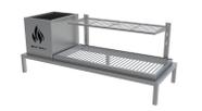 Churrasqueira Parrilla Para Alvenaria 89X34 com Firebox + 1 Grelha Uruguaia