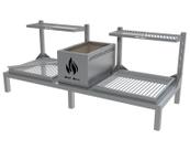 Churrasqueira Parrilla Uruguaia P/ Alvenaria 118X45