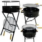 Churrasqueira Pop Mor Redonda Móvel Dragão com Grelha de Aço Inox 38x79cm a Carvão Churrasqueira Pop Mor Redonda Móvel Dragão com Grelha de Aço Inox 38x79cm a Carvão