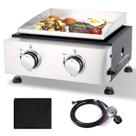 Churrasqueira Portátil a Gás GRILL DEPOTS 14" com 2 Queimadores Churrasqueira Portátil a Gás GRILL DEPOTS 14" com 2 Queimadores