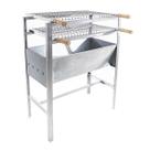 Churrasqueira Portátil Aço Grande Robusta Com 2 Grelhas Inox Ideal Para Familia