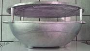 churrasqueira portatil aluminio oval degusta