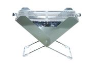 Churrasqueira Portátil Dobrável Inox Plus - 27 x 45 , ( Grelha Argentina ) .