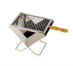 Churrasqueira Portátil Inox Briguente Maleta Carvão Compacta
