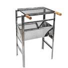 Churrasqueira Portátil Inox Desmontável Modular e Fácil de Transportar e Robusta montada IM Grill Viana