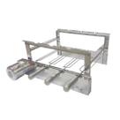 Churrasqueira Pré moldada Max Grill 100 Inox Giratória 4 Espetos PréMoldada Motor Elétrico 1 30 hp WEG Original 110V ou 220V