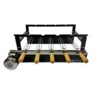 Churrasqueira Pré moldada Max Grill Giratória 5 Espetos Motor Elétrico 1 30 hp WEG Original 110V ou 220V