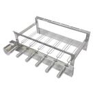 Churrasqueira Pré moldada Max Grill Inox Giratória 6 Espetos Motor Elétrico 1 30 hp WEG Original 110V ou 220V Churrasqueira Pré moldada Max Grill Inox Giratória 6 Espetos Motor Elétrico 1 30 hp WEG Original 110V ou 220V