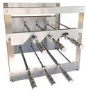 Churrasqueira Rotativa Inox 6 Espetos Brinde Grelha Uruguaia