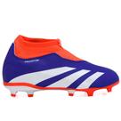Chuteira Adidas Campo Predator League Infantil Azul e Laranja