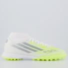 Chuteira Adidas F50 Sparkfusion Club Society Feminina Branca e Verde Chuteira Adidas F50 Sparkfusion Club Society Feminina Branca e Verde