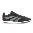 Chuteira Adidas Futsal Predator Club In Sala Preto Cinza e Vermelho - Masculino